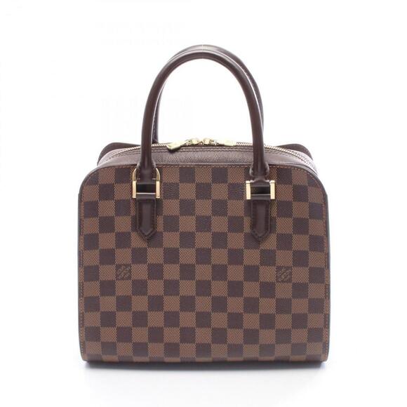 LOUIS VUITTON Authentic Brown Damier Leather Bag - Picture 1 of 7